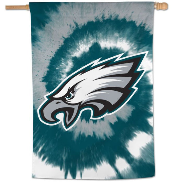 Bandera vertical teñida de los Philadelphia Eagles de 28" x 40"