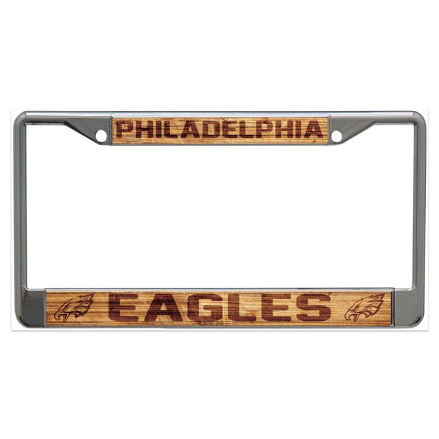 Philadelphia Eagles WOOD Lic Plt Frame S/L Printed