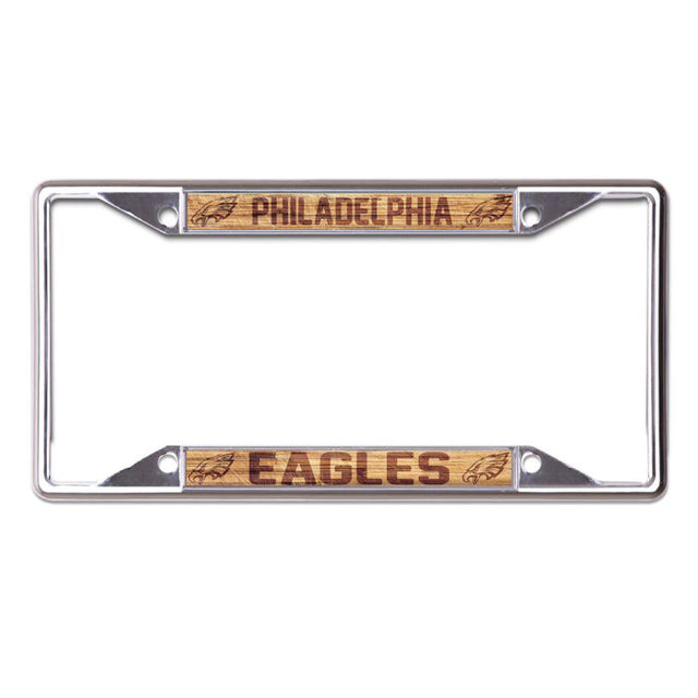 Philadelphia Eagles WOOD Lic Plt Frame S/S Printed