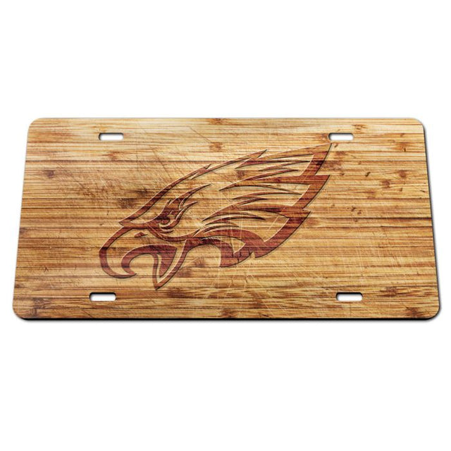 Philadelphia Eagles WOOD Specialty Acrylic License Plate