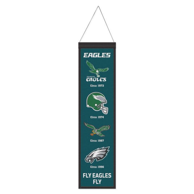 Philadelphia Eagles Wool Banner 8" x 32"