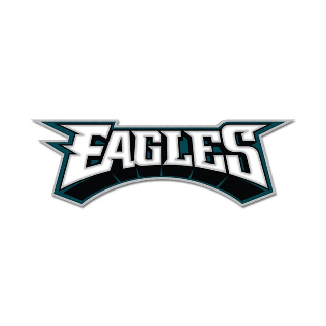 Philadelphia Eagles wordmark Collector Enamel Pin Jewelry Card