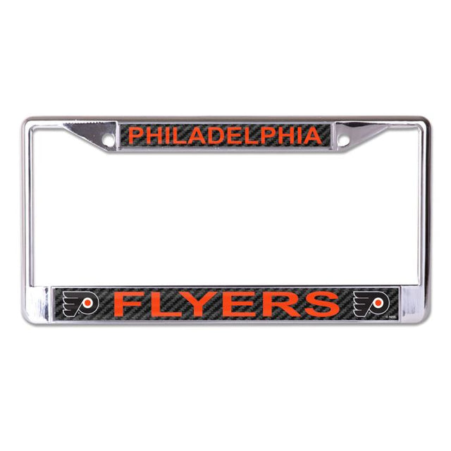 Philadelphia Flyers CARBON Lic Plt Frame S/L Printed