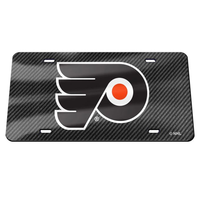 Philadelphia Flyers CARBON Specialty Acrylic License Plate