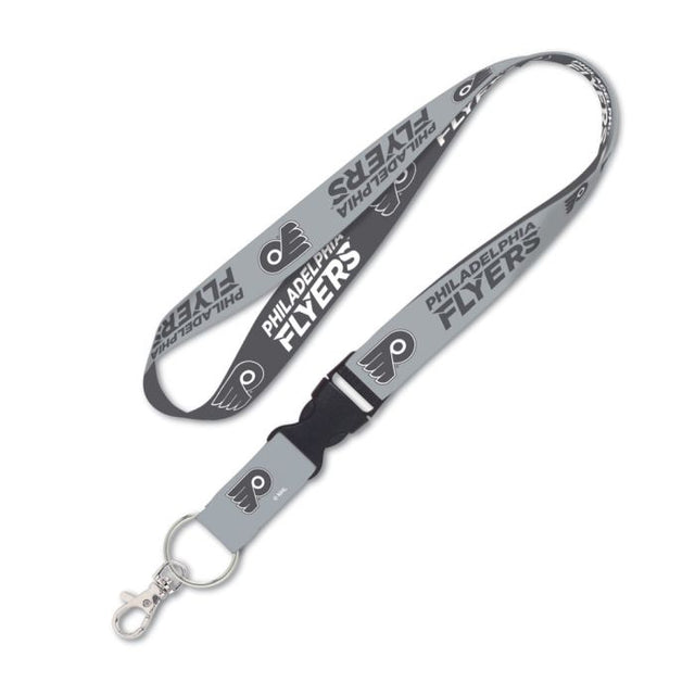 Philadelphia Flyers CHARCOAL Lanyard w/detachable buckle 1"