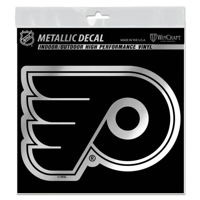 Philadelphia Flyers Decal Metallic 6" x 6"