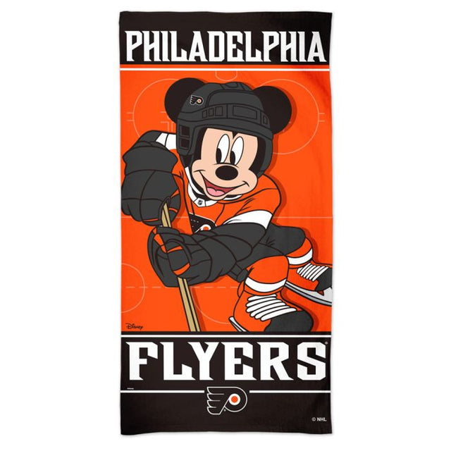 Toalla de playa Spectra de los Philadelphia Flyers de Disney, 30 x 60 pulgadas