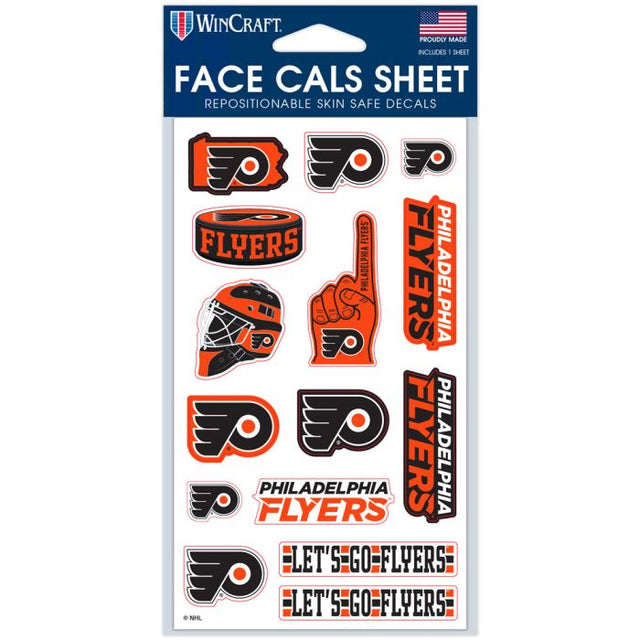 Philadelphia Flyers Face Cals 4" x 7"