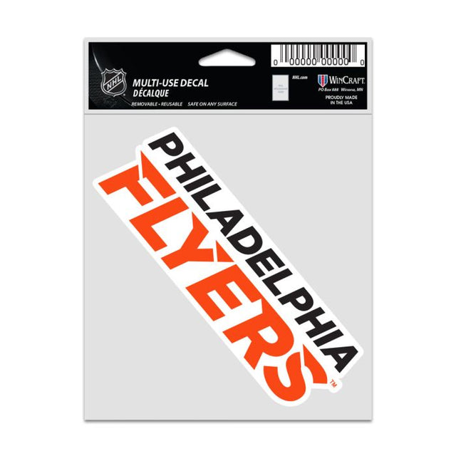 Calcomanías para fanáticos de los Philadelphia Flyers de 3,75" x 5"