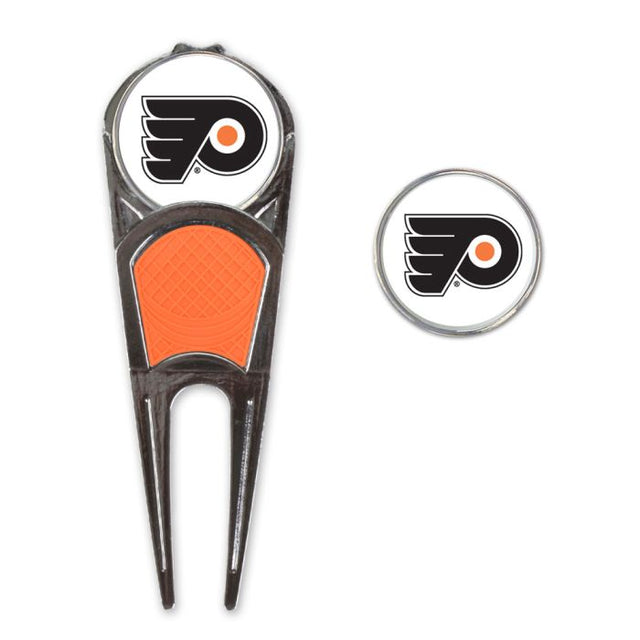 Combo de herramienta/marcador de golf/clip en forma de H de los Philadelphia Flyers*