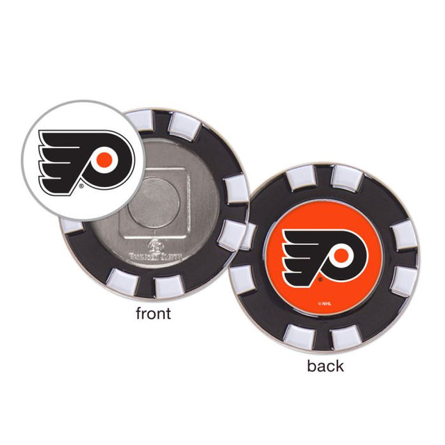 Marcador de fichas de póquer de golf de los Philadelphia Flyers