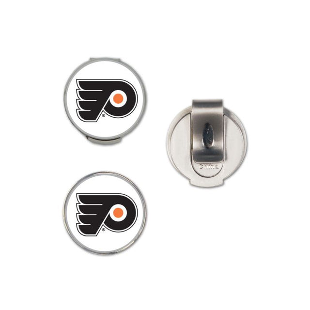 Clip para gorra de los Philadelphia Flyers con 2 marcadores, con tapa tipo concha