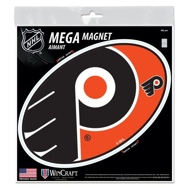 Imanes mega para exteriores de los Philadelphia Flyers, 6" x 6"