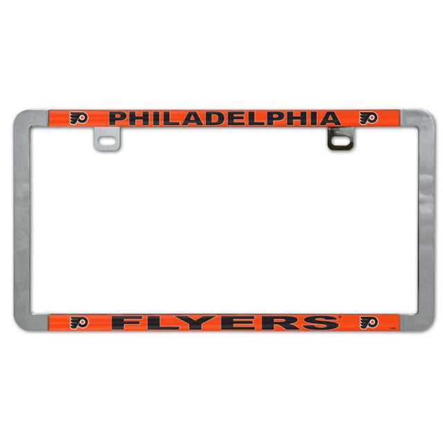 Marco delgado para placa de licencia de metal de los Philadelphia Flyers