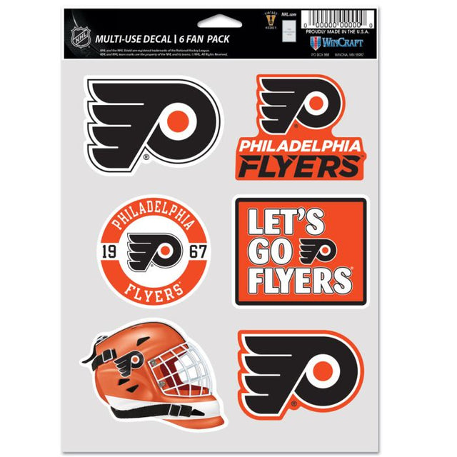 Paquete multiusos para 6 aficionados de los Philadelphia Flyers