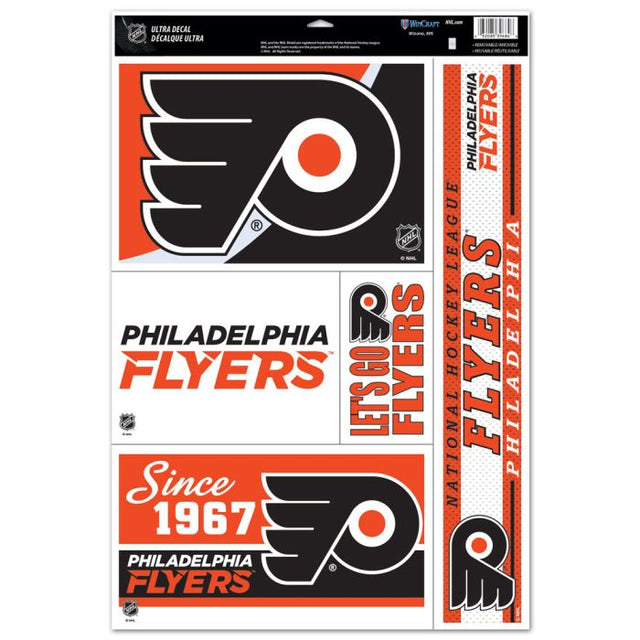 Calcomanía multiusos de los Philadelphia Flyers, 11" x 17"