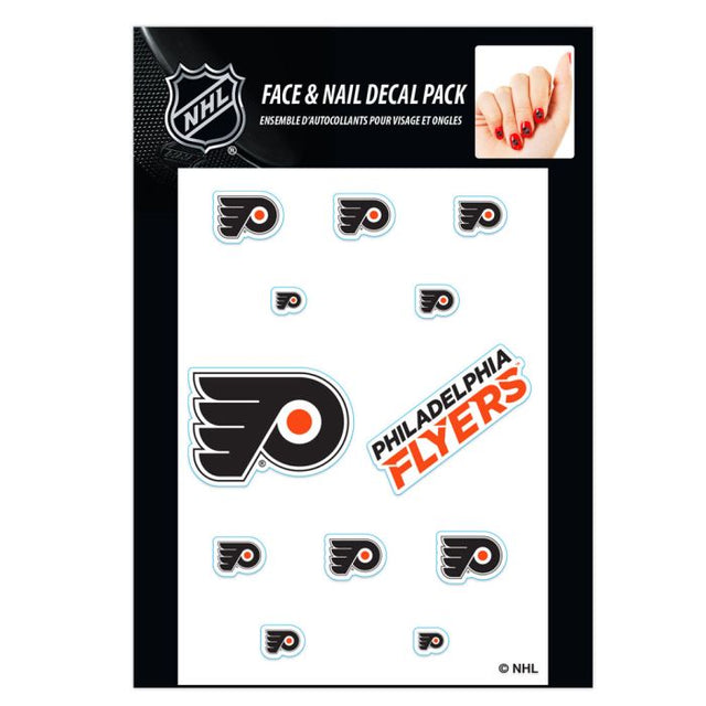 Calcomanías para uñas de los Philadelphia Flyers