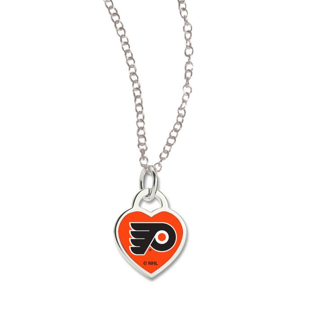 Philadelphia Flyers Necklace w/3D Heart