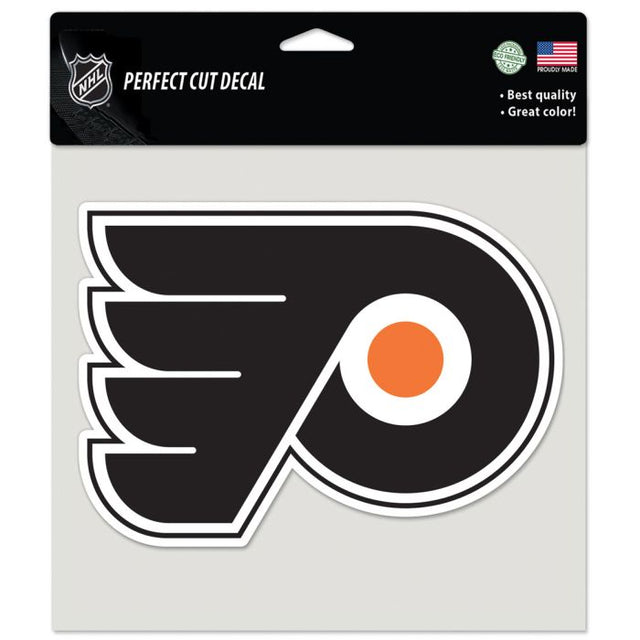 Calcomanía de color de corte perfecto de los Philadelphia Flyers de 8" x 8"