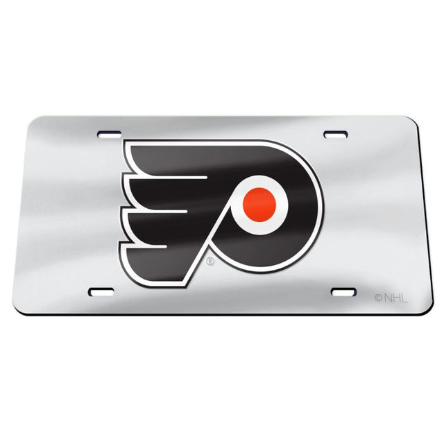 Philadelphia Flyers SILVER Specialty Acrylic License Plate