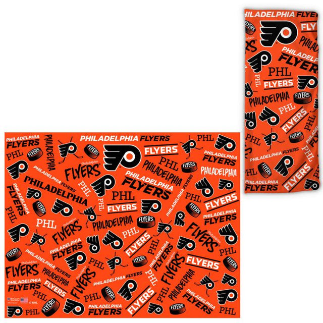 Philadelphia Flyers Scatter Print Fan Wraps