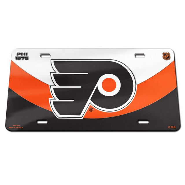 Matrícula de acrílico especial de edición especial de los Philadelphia Flyers