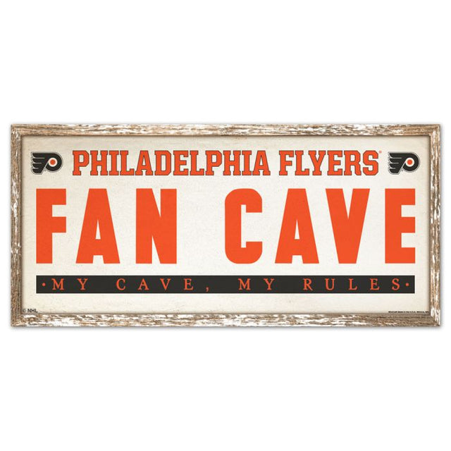 Philadelphia Flyers Wood Sign 8" x 17"