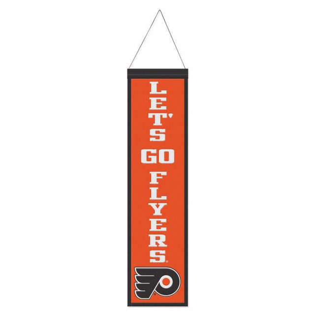 Philadelphia Flyers Wool Banner 8" x 32"