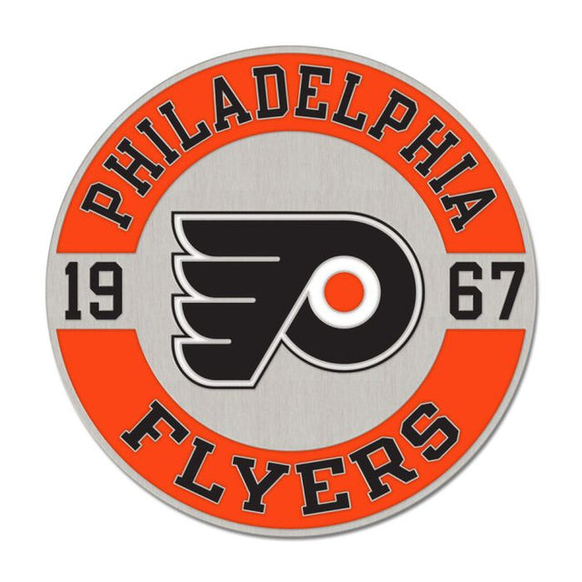 Philadelphia Flyers round est Collector Enamel Pin Jewelry Card