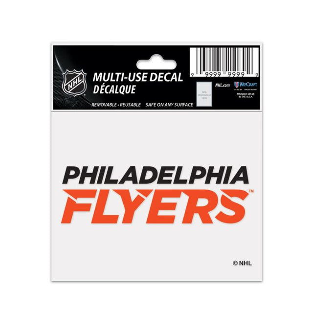 Segunda calcomanía multiusos de los Philadelphia Flyers de 3" x 4"