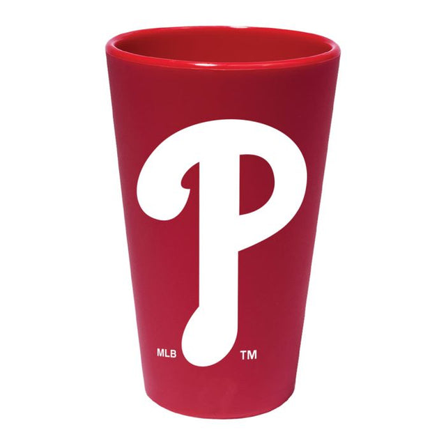 Vaso de pinta de silicona de 16 oz de los Philadelphia Phillies