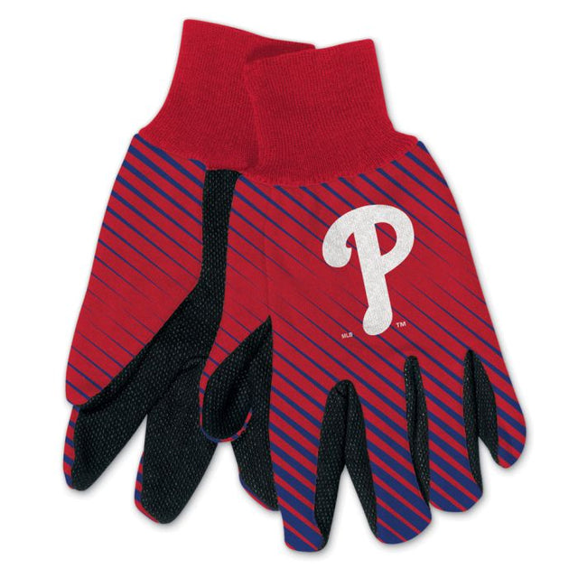 Guantes de dos tonos para adultos de los Philadelphia Phillies