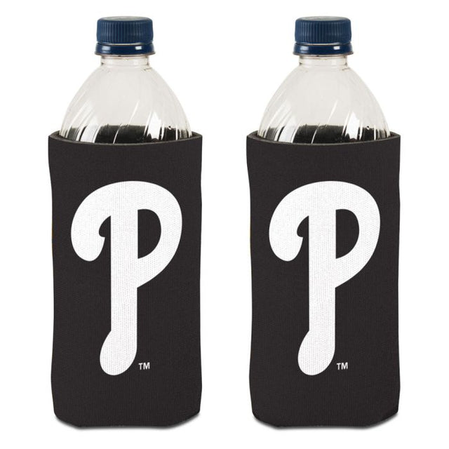 Enfriador de lata negro de los Philadelphia Phillies de 20 oz.