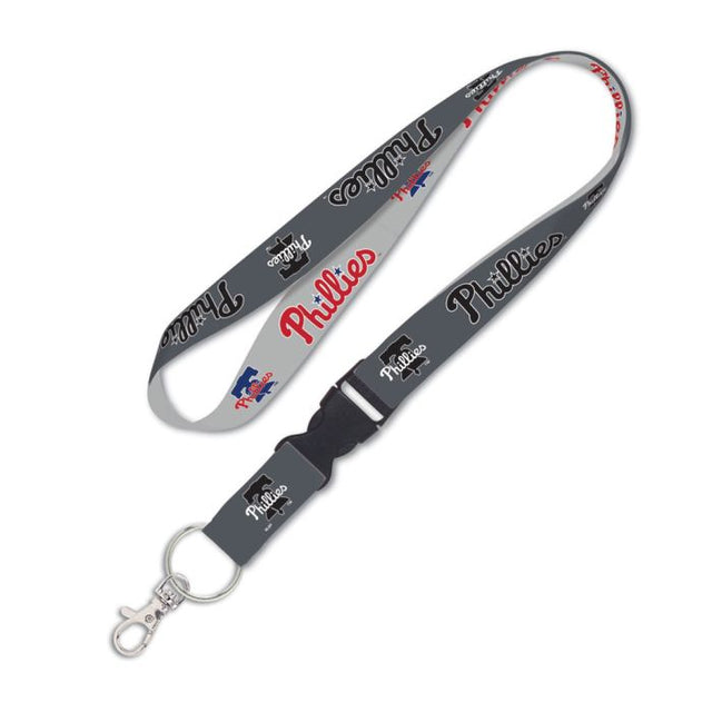 Philadelphia Phillies CHARCOAL Lanyard w/detachable buckle 1"