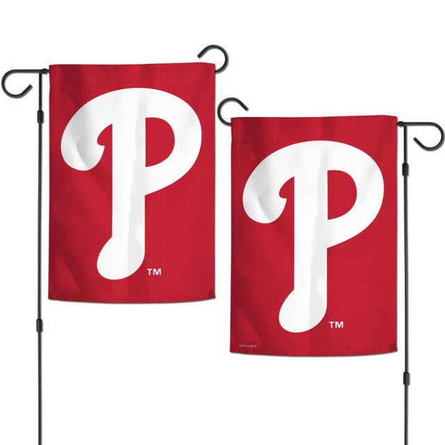 Banderas de jardín con el logotipo de los Philadelphia Phillies, de 2 lados, 12,5" x 18"