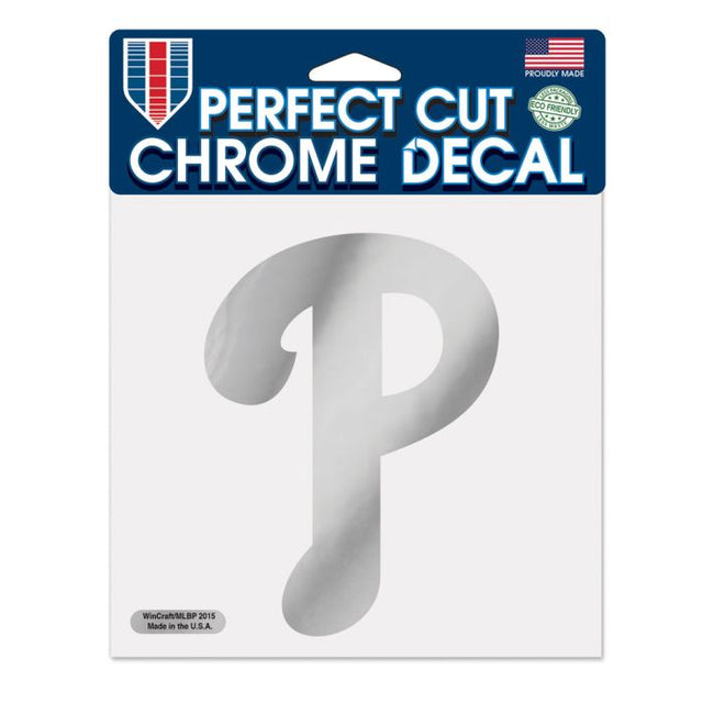 Philadelphia Phillies Chrome Perfect Cut Decal 6" x 6"