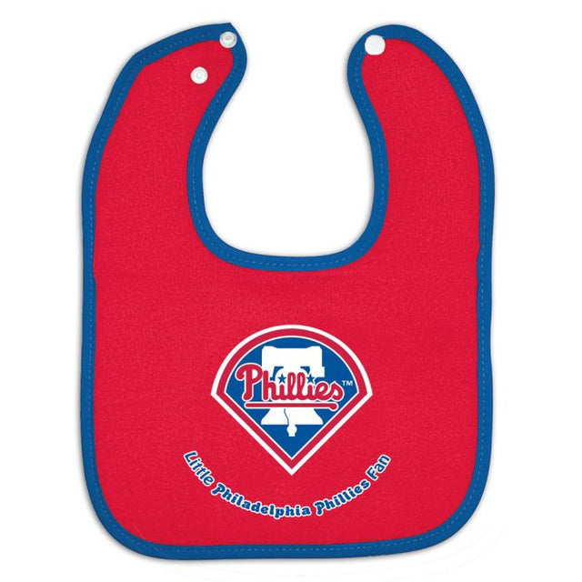 Philadelphia Phillies Colored Snap Baby Bib