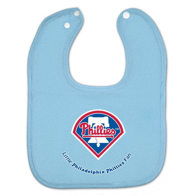 Philadelphia Phillies Colored Snap Bib Lt Blue