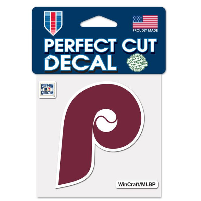 Philadelphia Phillies / Cooperstown Cooperstown Perfect Cut Color Decal 4" x 4"