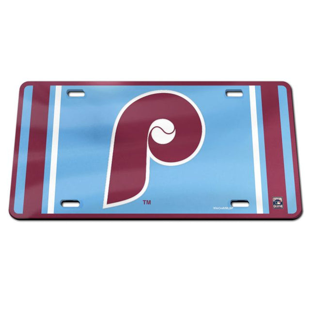 Philadelphia Phillies / Cooperstown Specialty Acrylic License Plate