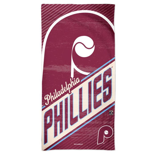 Toalla de playa Spectra de los Philadelphia Phillies/Cooperstown, 30" x 60"