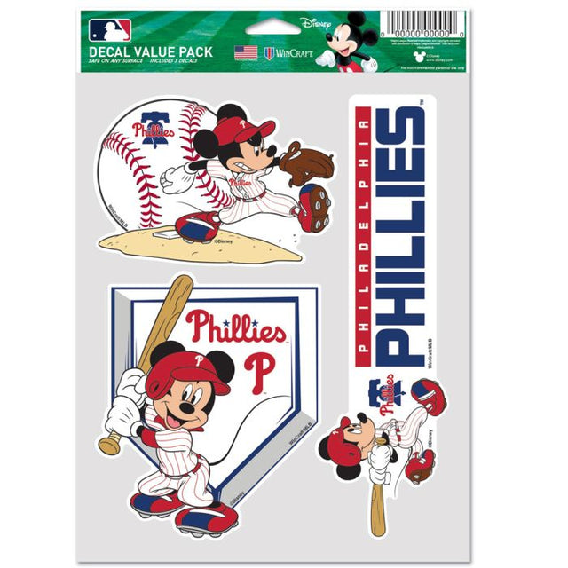 Paquete multiusos para 3 fanáticos de los Philadelphia Phillies/Disney