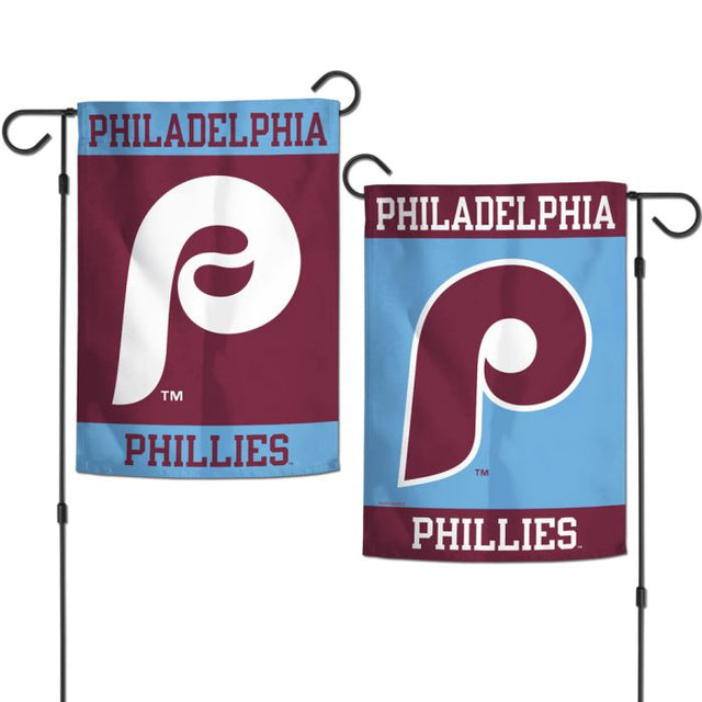 Banderas de jardín de los Philadelphia Phillies, de 2 lados, 12,5" x 18"