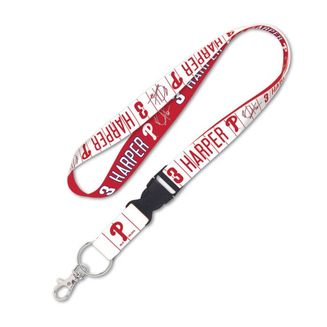 Philadelphia Phillies / Players Lanyard w/detachable buckle 1" Bryce Harper