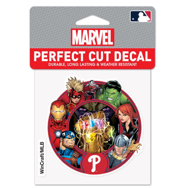 Philadelphia Phillies / Marvel (c) 2021 MARVEL Perfect Cut Color Decal 4" x 4"