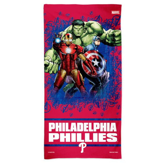 Philadelphia Phillies / Marvel (c) 2021 MARVEL Spectra Beach Towel 30" x 60"