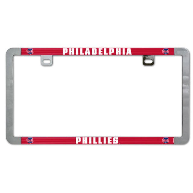 Philadelphia Phillies Metal Lic. Plate Frame Slim