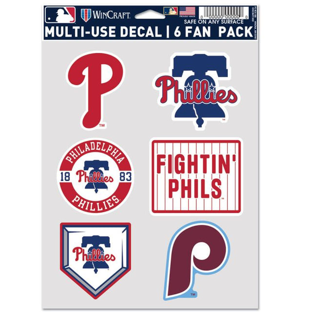 Paquete multiusos para 6 fanáticos de los Philadelphia Phillies