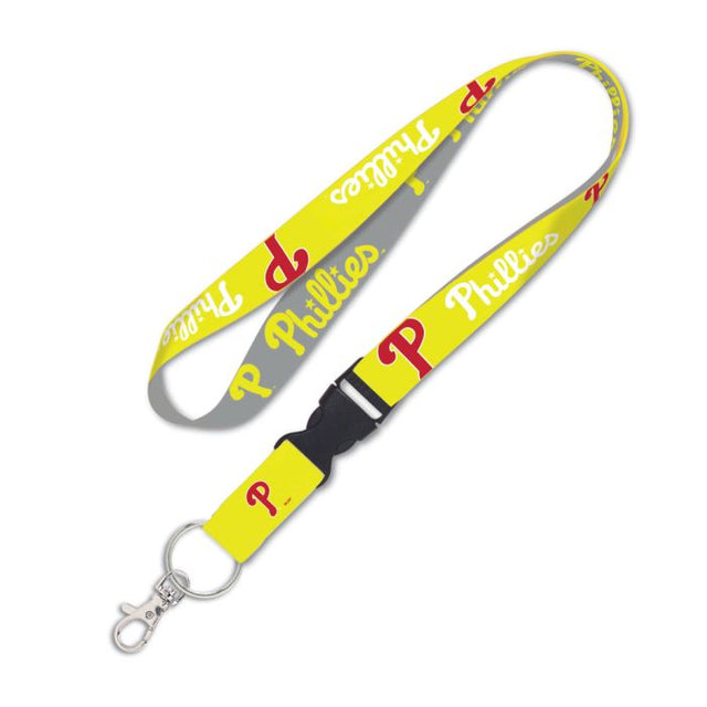 Philadelphia Phillies NEON Lanyard w/detachable buckle 1"