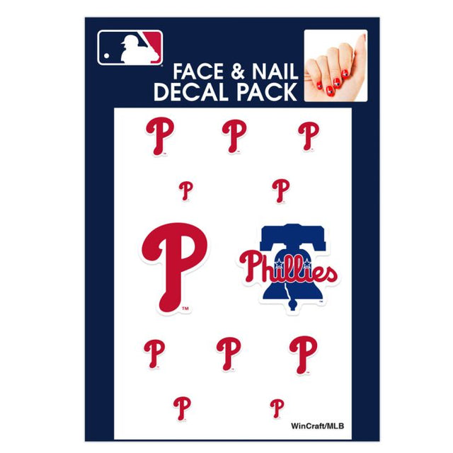 Calcomanías para uñas de los Phillies de Filadelfia